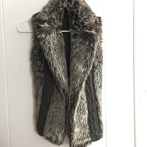 Faux fur vest